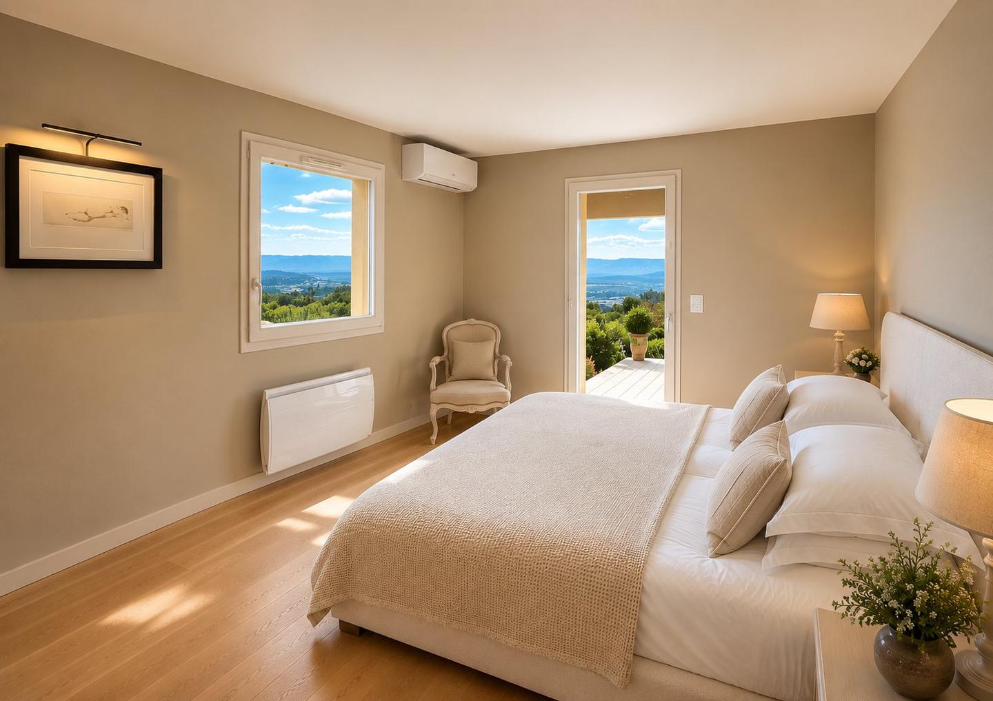 Chambre 1 avec lit Emperor, Villa Bonnieux