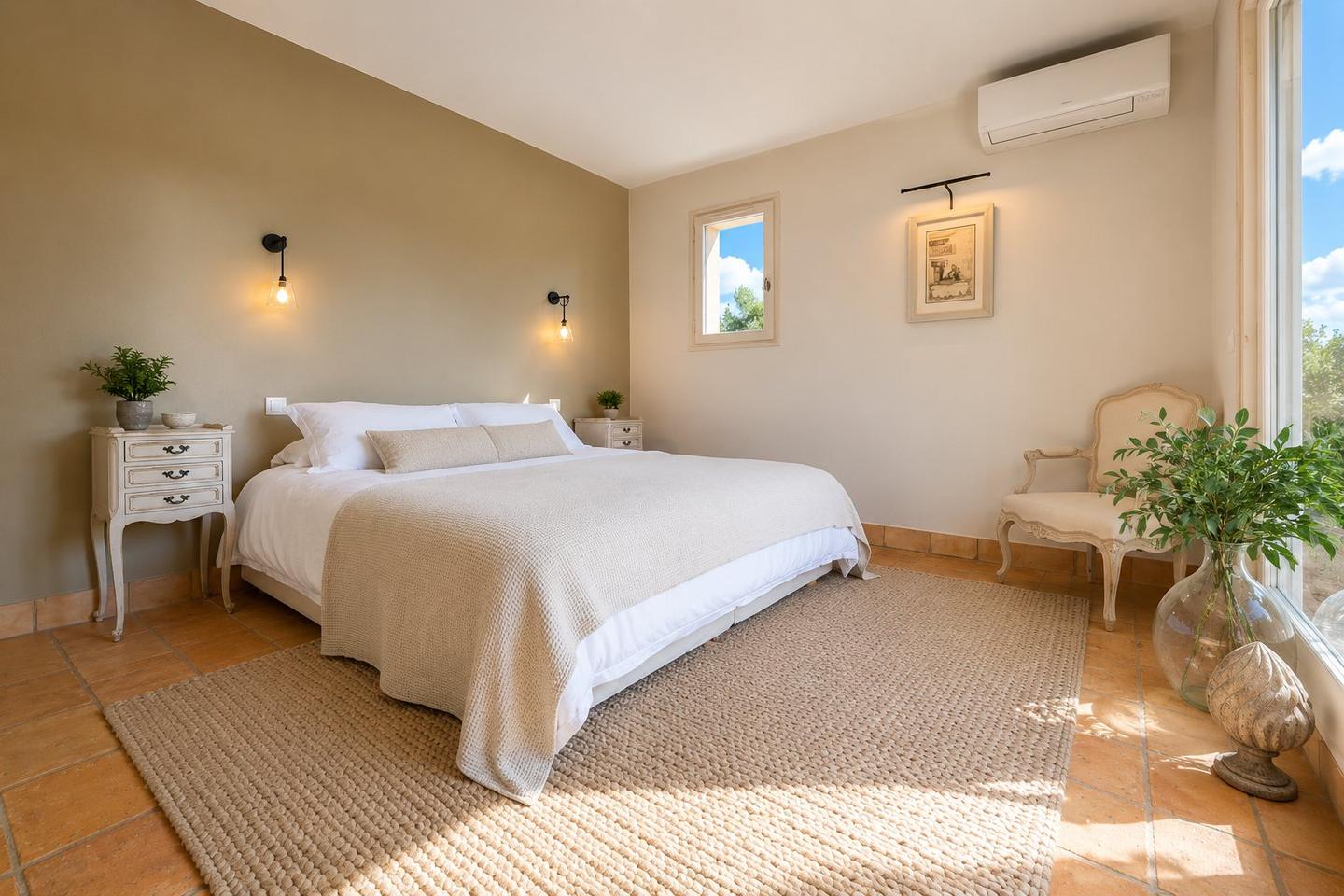 Chambre 2 avec lit King size, Villa Bonnieux