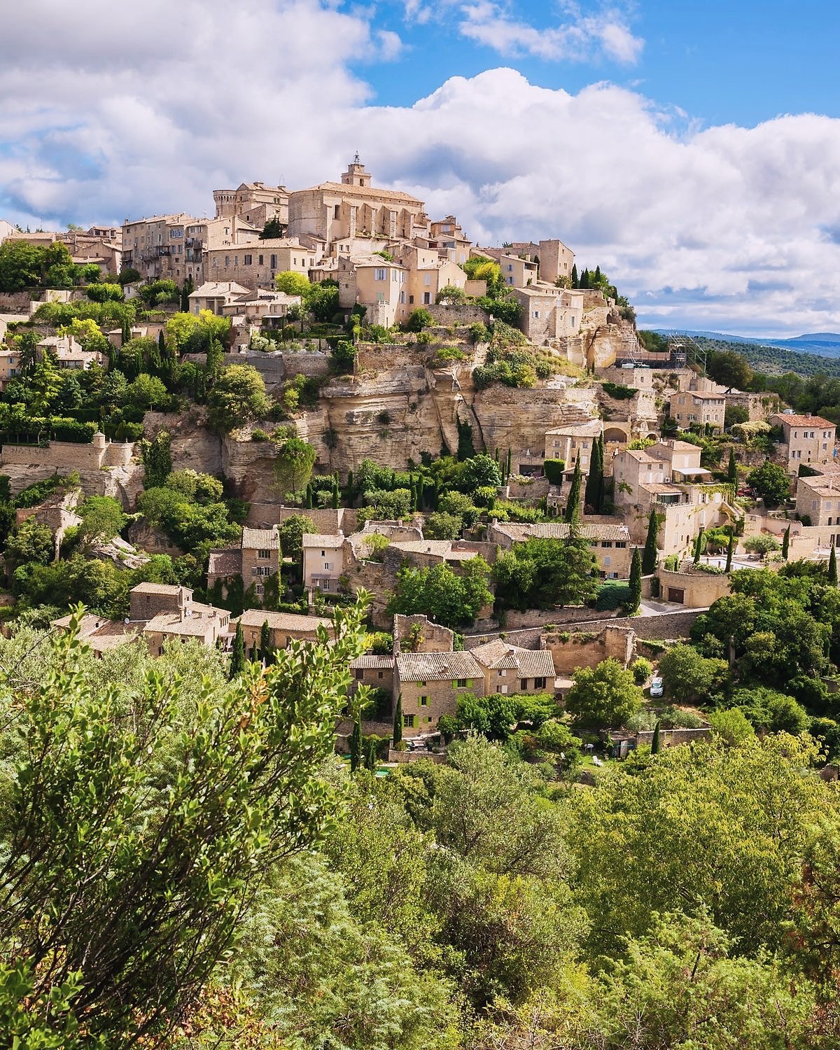 The perched village of Gordes in the Luberon